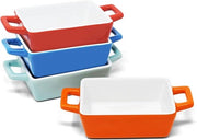 Mini forme rettangolari in ceramica per muffin - Ideali per mini lasagne e casserole - Porzioni individuali