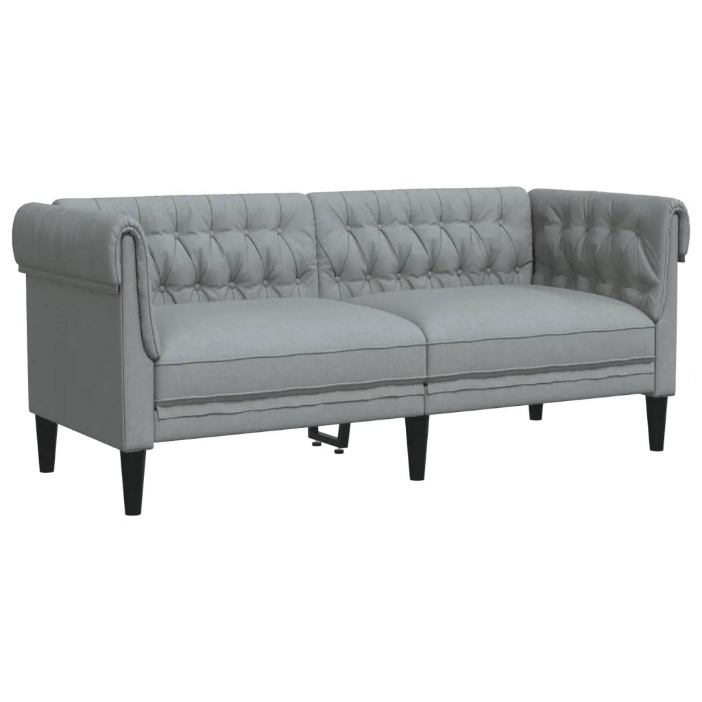 Set di Divani 3 pz Grigio Chiaro in Tessuto 3209191