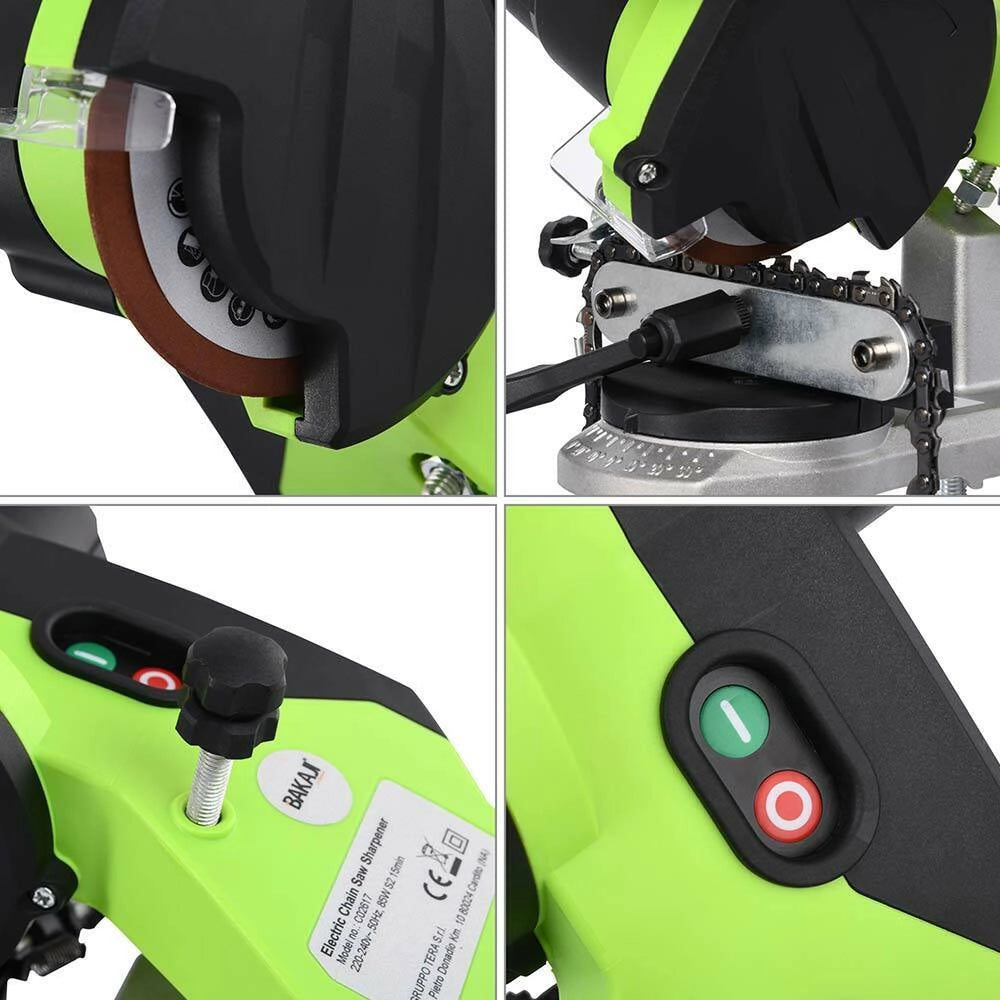 Affilacatene Elettrico Catena Motosega Affila Catena da banco 85W Disco104mm