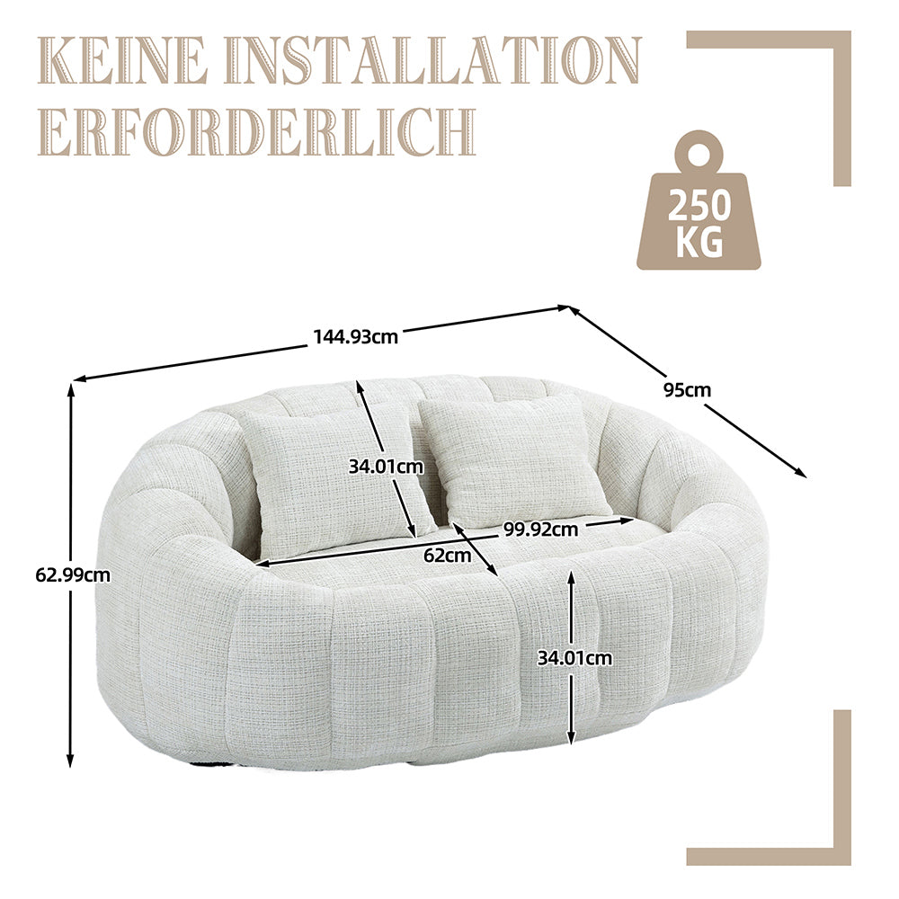 Pouf - Xylo - Chenile beige interno/esterno