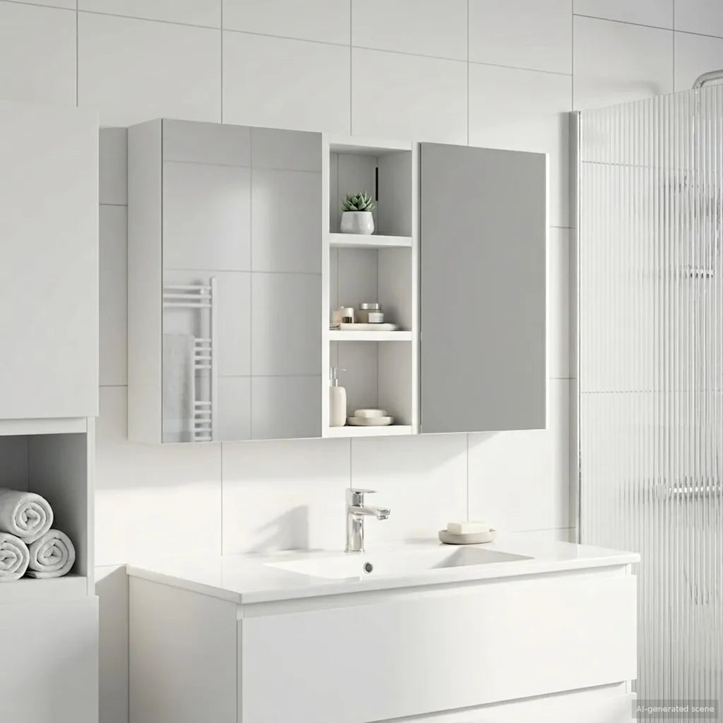 Set di Armadi da Bagno con lo scaffale 3 pcs 80 x 10,5 x 50 cm 3403648