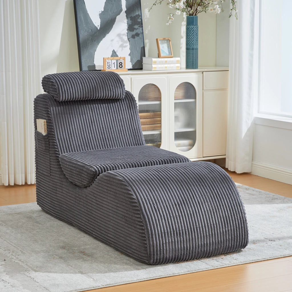 Poltrona Relax Ergonomica ¨C MINIMAL ¨C Tessuto Grigio Scuro