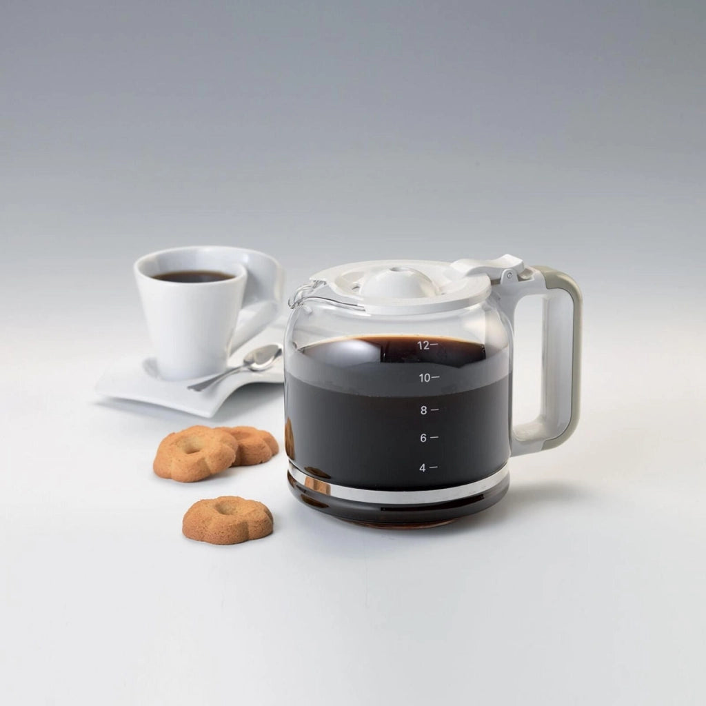 Ariete 1342 Macchina per Caffè Americano - 12 tazze - Caraffa in vetro temperato - Programmazione fino a 24 ore - Autospegnimento - 2000 Watt - Beige