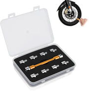 Kit di chiavi a spalla 10 pezzi - Kit di chiavi a CNC - Attrezzatura di riparazione - Adatto per motocicli - Lunghezza 93 mm - Alluminio/Ferro - Chiave a spalla