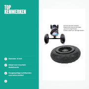 Accessori per Mountain Skateboard - Wiel 8 pollici - Wiel Off Road - Lame - Accessori per Mountain Scooter - Adatto per Mountain Skateboard