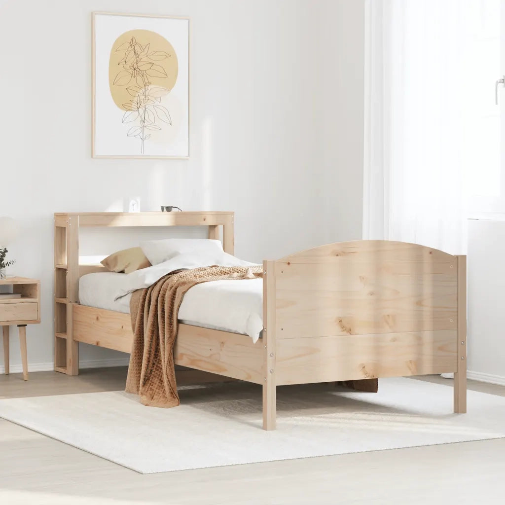 Letto senza Materasso 75x190 cm in Legno Massello Pino 3306249