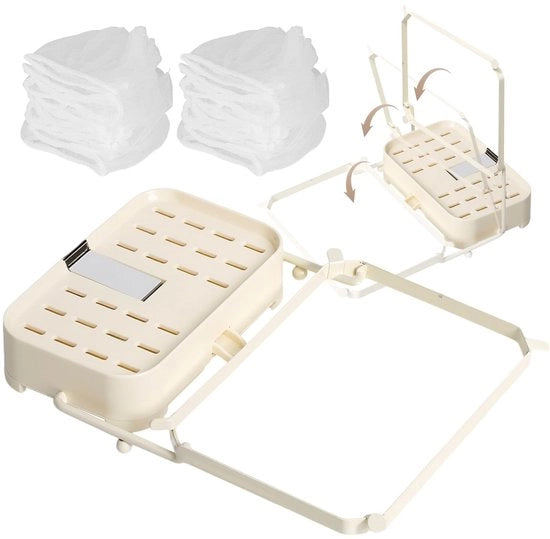 Filtro per l'acqua della doccia in acciaio, filtro per l'acqua della vasca da bagno, filtro per l'acqua ad asse da montaggio, filtro ad assorbimento per la cucina per verdure, frutta, rifiuti della cucina (bianco crema)