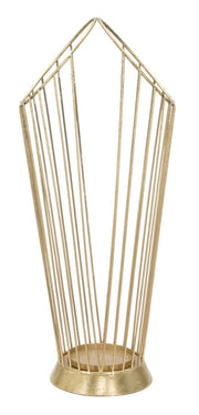 Porta Ombrelli Glam Stick 25,5x18,5x60 cm in Ferro Oro