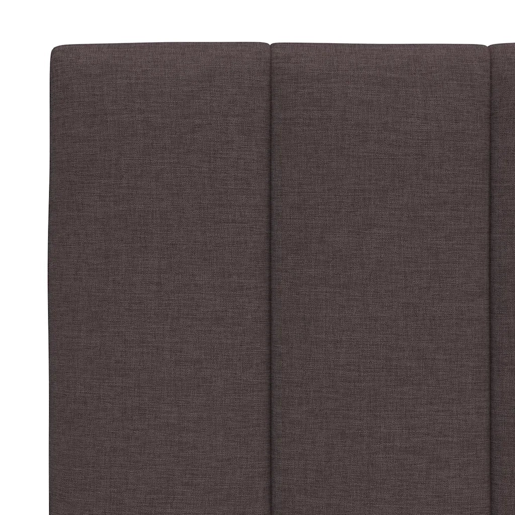 Cuscino Testiera-Cuscino per Testiera Hanko Marrone Scuro 180 cm in Tessuto
