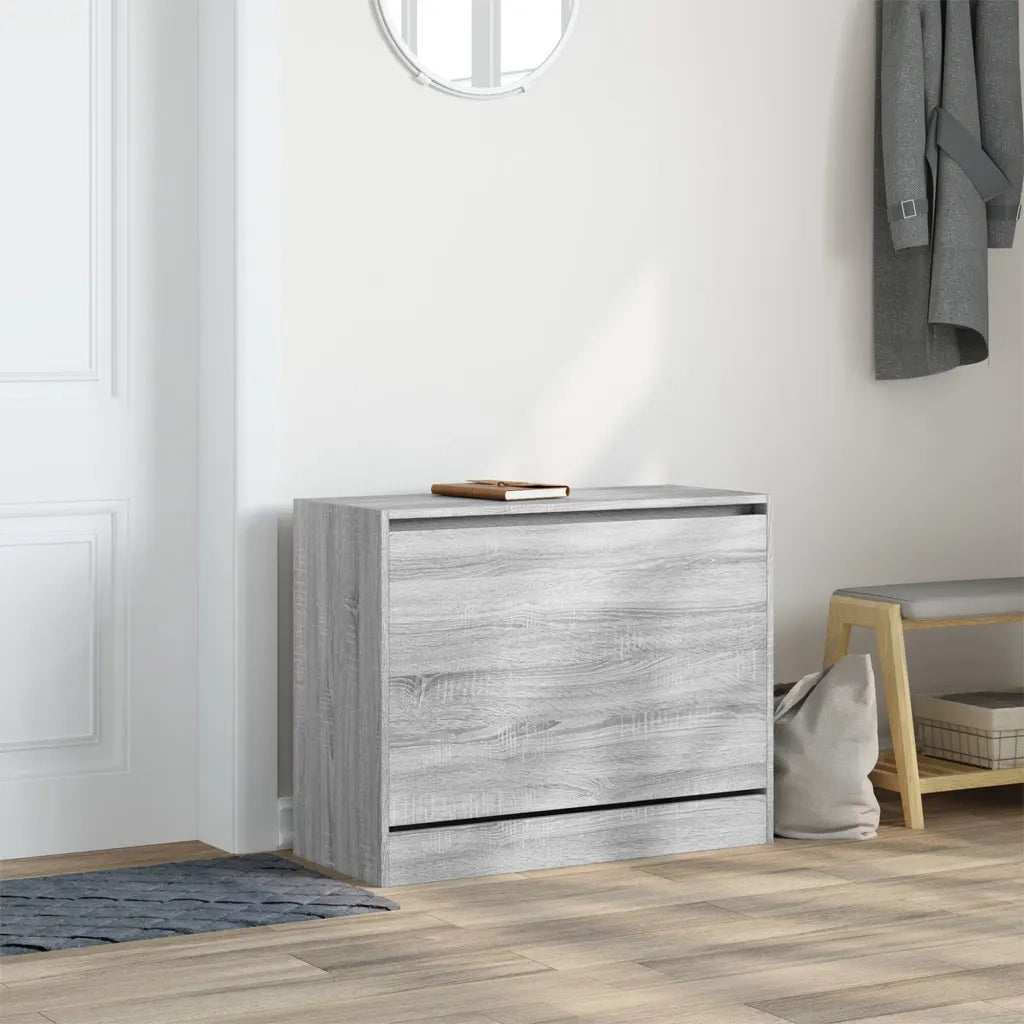 Scarpiera Grigio Sonoma 80x34x63 cm in Legno Multistratocod mxl 134797