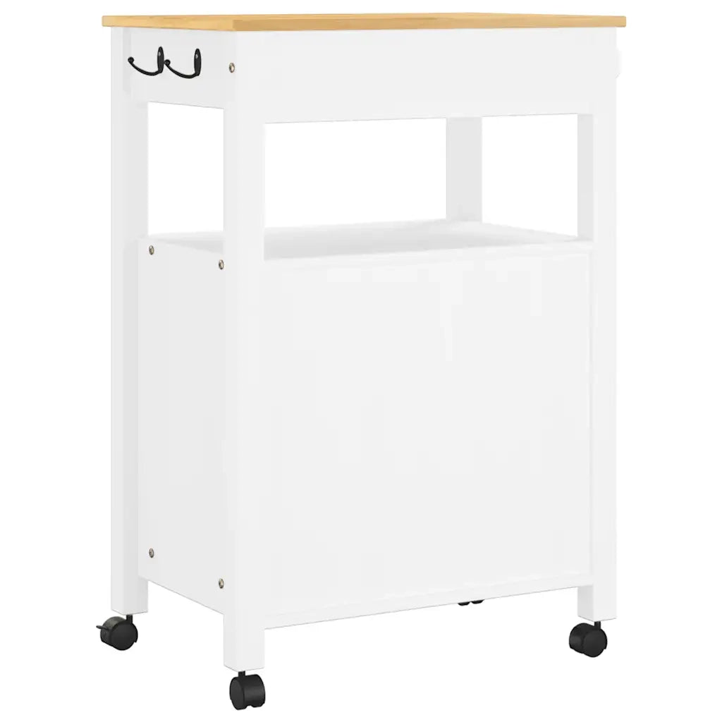 Carrello da Cucina MONZA 60x40x88,5 cm in Legno Massello di Pino 376099