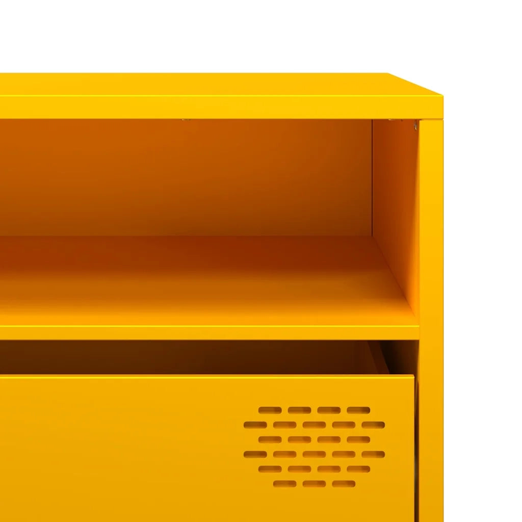 Mobile TV Giallo Senape 202x39x43,5cm Acciaio Laminato a Freddo 3307158