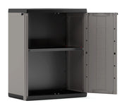 Armadio basso Jolly in resina con ripiano regolabile colore grigio Keter