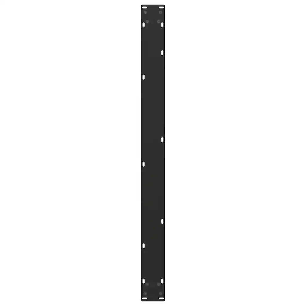 Gambe per tavolo da pranzo a forma di U 3 pz nere 100x(72-73) cm in acciaio 4013212