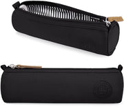 Etui per bambini, portafoglio rotondo semplice con chiusura a righello, organizzatore per adolescenti, borsa per penne trasportabile con 1 compartimento per scuola e ufficio
