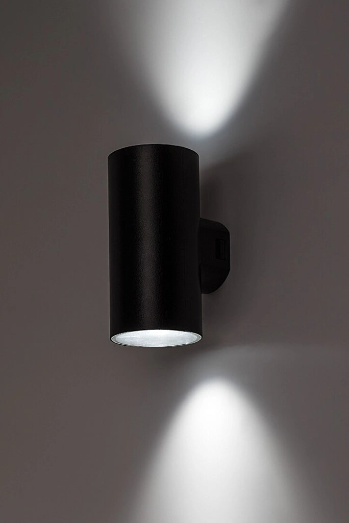 Applique esterna nera cilindrica 18W CCT IP65 Rabalux