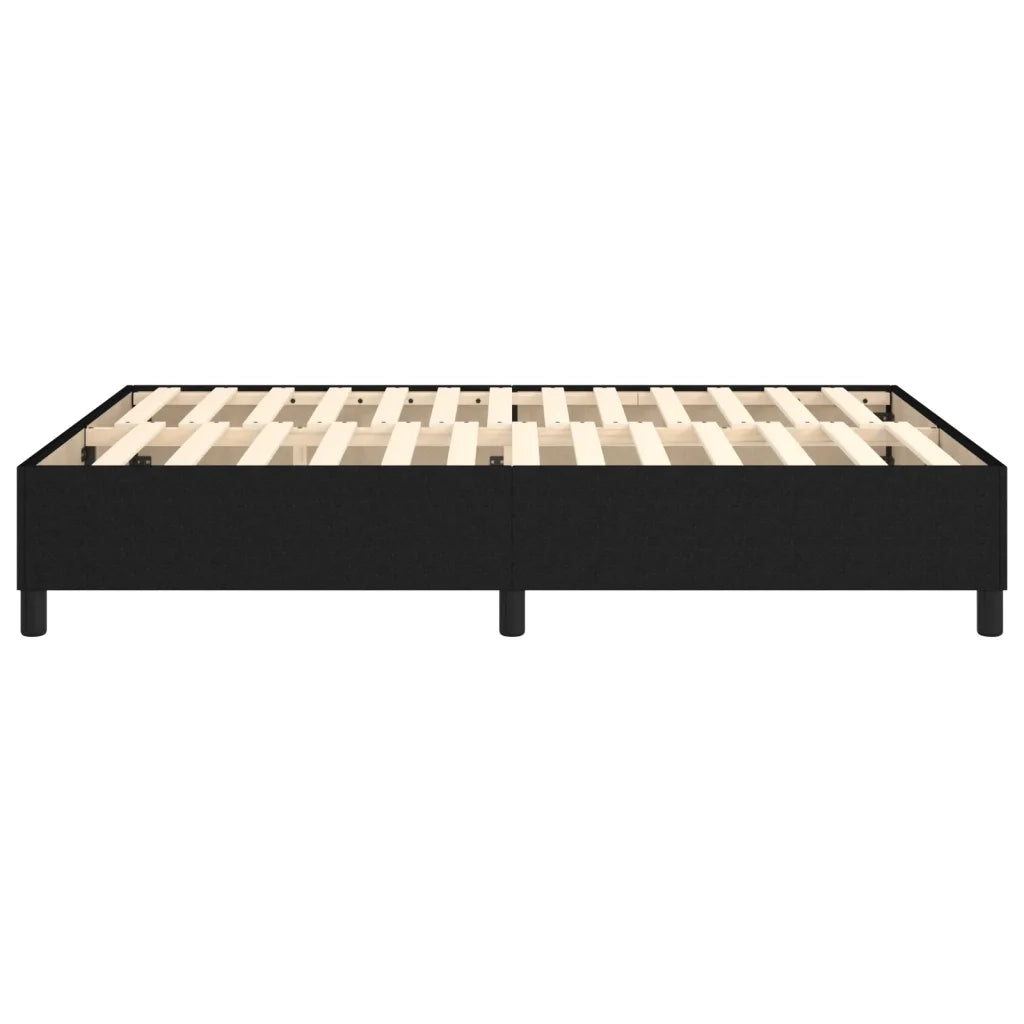 Struttura Letto a Rete a Molle Nero 140x190 cm in Tessuto 3120856