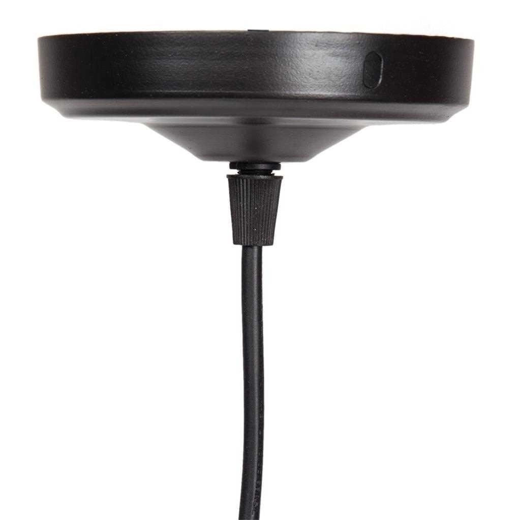 Lampada da soffitto nera 18x18x80h cm