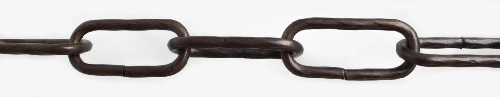 CATENA MAGLIA LUNGA RITORTA 4,0 MM 2,5 M NERO- 1,0 pz