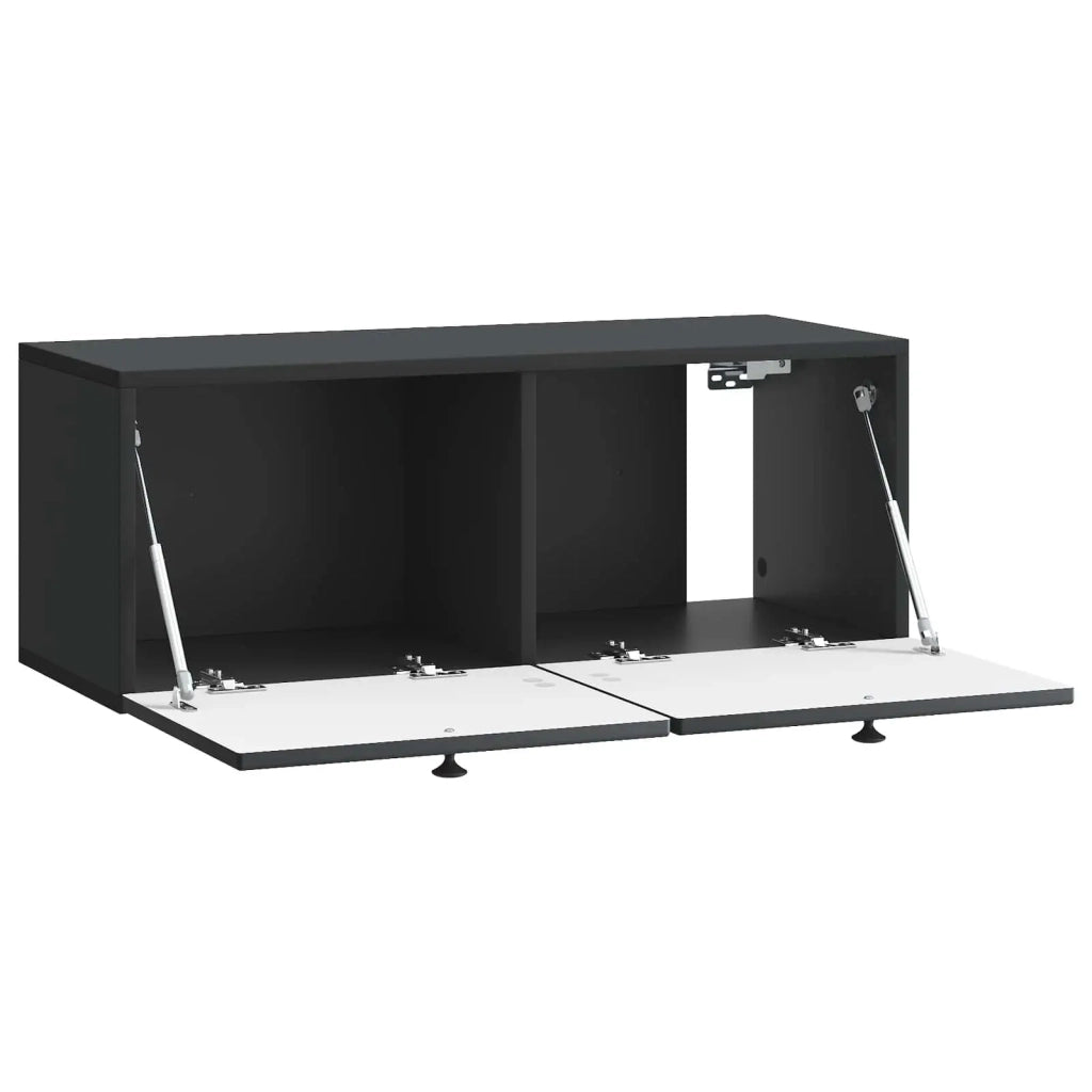 Mobile Porta TV da Muro Nero 78,5 x 31 x 30 cm 898206