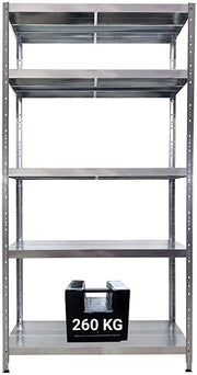 SCAFFALE IN METALLO MACISTE 120 X 40 X 195 H 5 PIANI KG 260 SENZA BULLONI