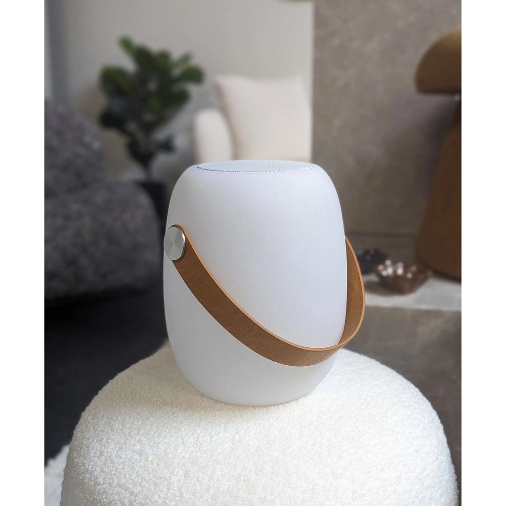 Lampada da Esterno Ricaricabile Cardiff, Bianco, Polietilene, 18x18x21 cm