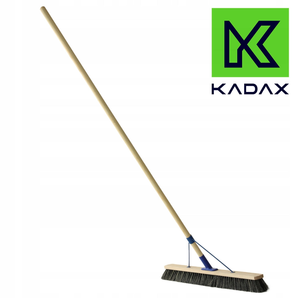 Scopa universale KADAX per esterni, 80 cm, con manico, per giardino.