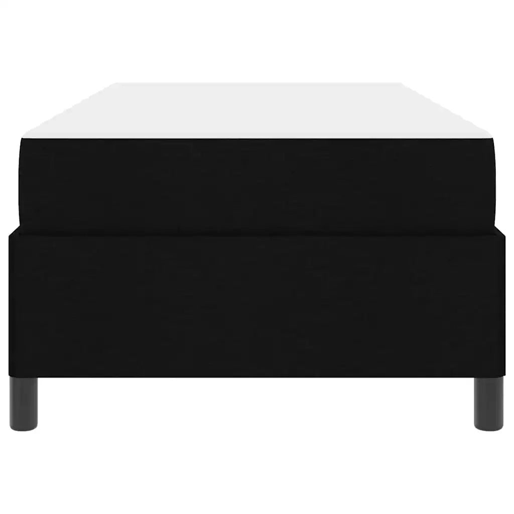 Letto singolo | Letto per adulti | Letto a molle Nero 80 x 200 cm Tessuto