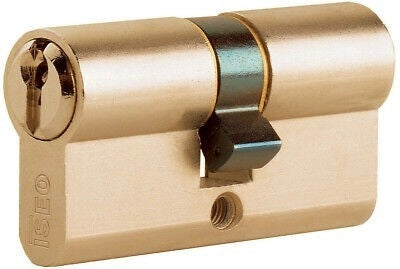 Cilindro ISEO centrale mm.80 ottone 5 perni serratura infilare A.8209404074