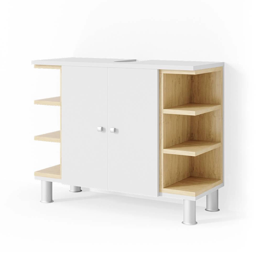 Vicco Mobile sottolavabo per bagno Bianco 79.6 x 64 cm