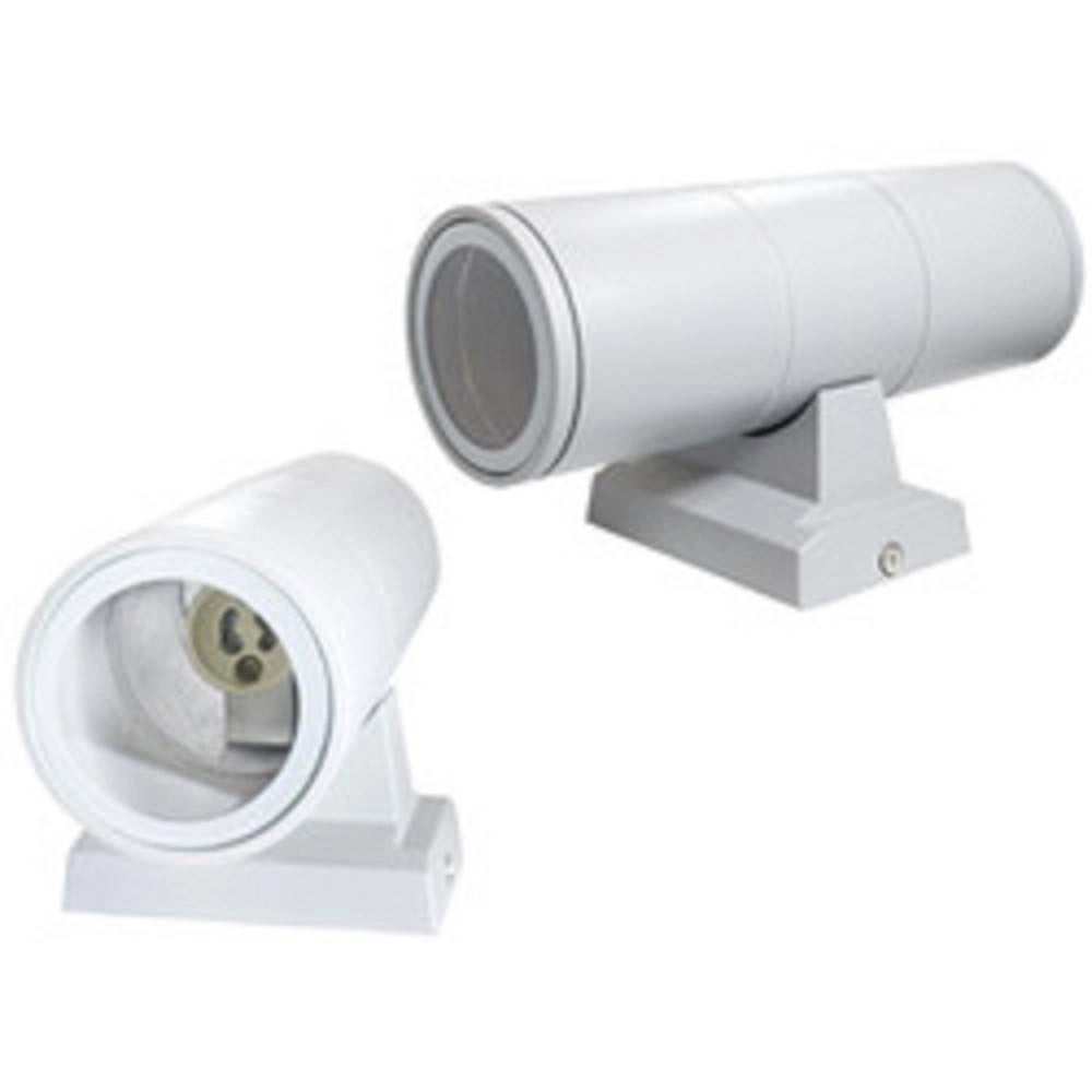 Trade Shop - Applique Doppia Emissione A Parete Giardino Esterno Ip55 Portalampada Gu10 Es01 -
