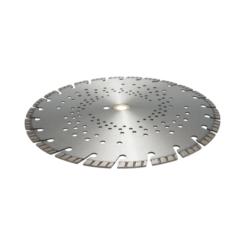 Disco diamantato turbo segmentato 350x30mm, segmento 10mm per cemento armato, pavimentazioni, archi, pietra dura Breckner Germany
