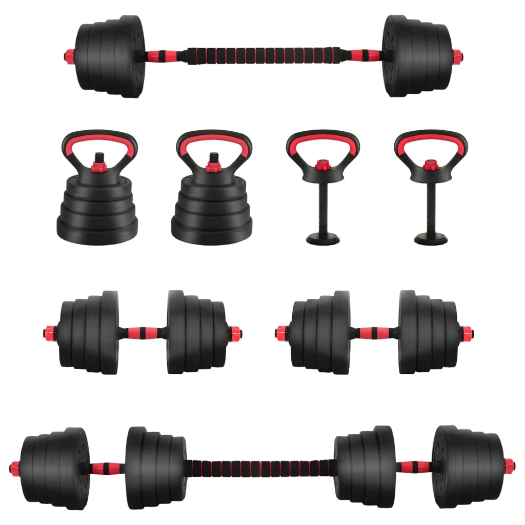 Set di manubri, bilancieri e kettlebell 4 in 1 30 kg CFW4887221