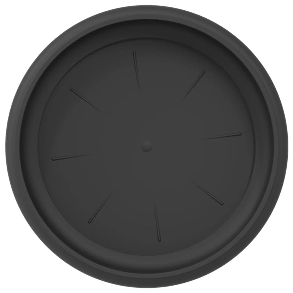 Vassoio Rotondo per Fiori 6 pcs Nero Ø 17,5 x 2 cm Plastica 42020308