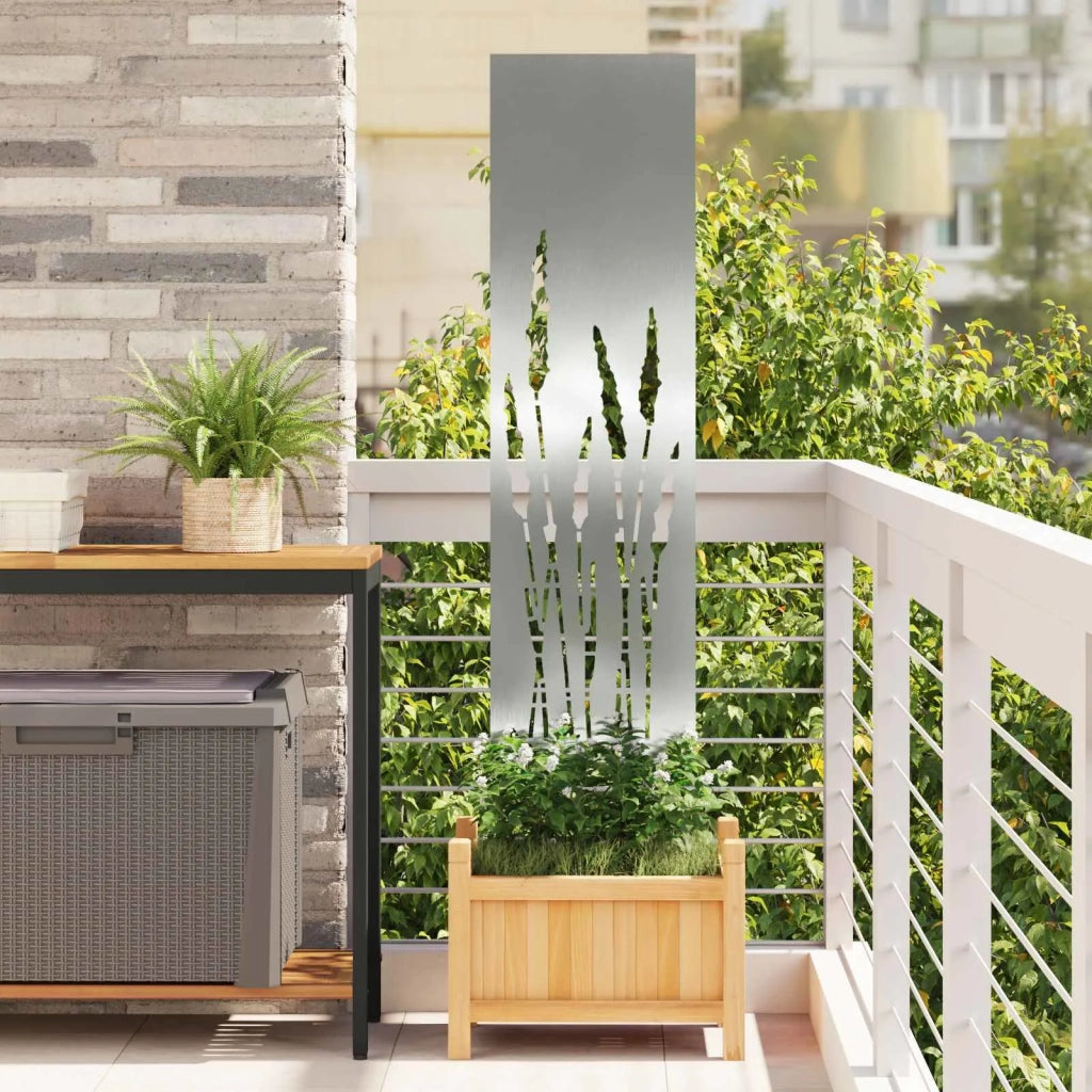 Schermo per privacy in giardino Traforo Argento 32 x 140 cm 876243