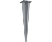 Kit di ancore in metallo grigio - Kit di ancore - Carico pesante - Resistente alla ruggine - Installazione semplice - 9cm x 9cm x 46cm