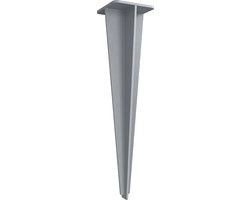 Kit di ancore in metallo grigio - Kit di ancore - Carico pesante - Resistente alla ruggine - Installazione semplice - 9cm x 9cm x 46cm