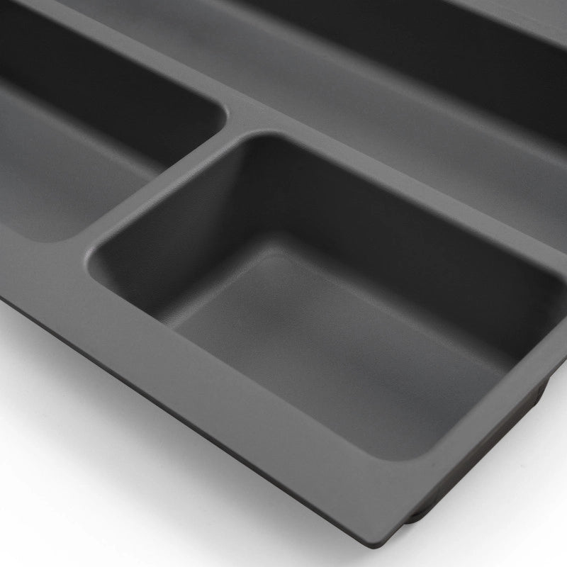 Portaposate Optima Vertex/Concept, profondità 500 mm, spessore 16 mm, modulo 500 mm, Tecnoplastica, Grigio antracite