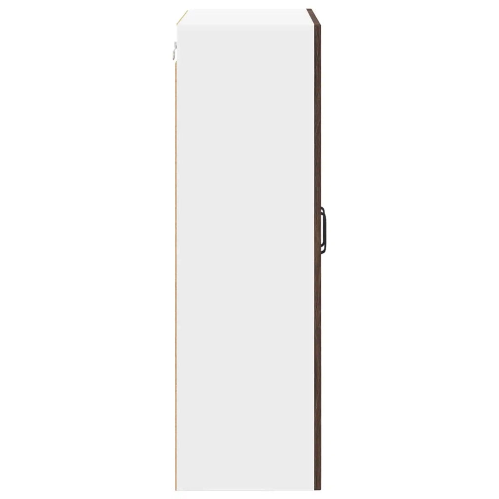 Mobile in vetro da parete LUCCA Rovere Marrone 60 x 31 x 100 cm 885182