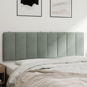 Cuscino Testiera Hanko Grigio Chiaro 160 cm in Velluto 374675