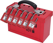 Set di Chiusura di Sicurezza Portatile - 12 Pezzi di Chiusura a Catenaccio da 38mm e 24 Stuks di Chiavi.