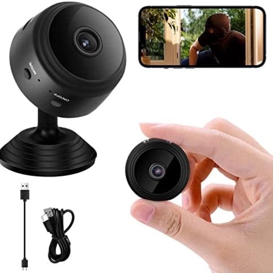 Sistema di Sicurezza CCTV - Camera di Sorveglianza Wi-Fi - Set di Camera di Sicurezza Wi-Fi per Esterni - Nero