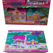 Trade Shop - Villa Casa Vacanze Portatile 2 Bambole Letto Ombrellone Pouf Gioco Mare Bambine -