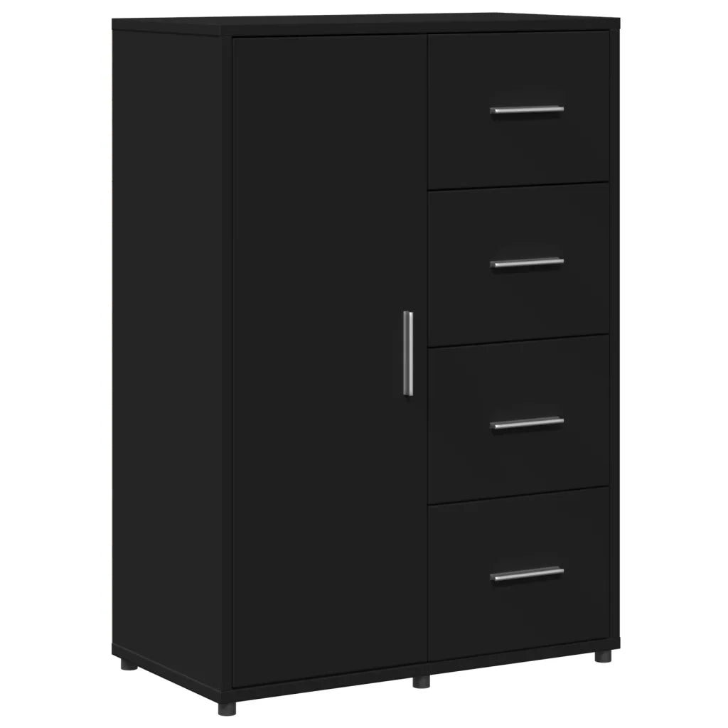 Credenze 2 pz Nere 60x31x84 cm in Legno Multistrato 3276589