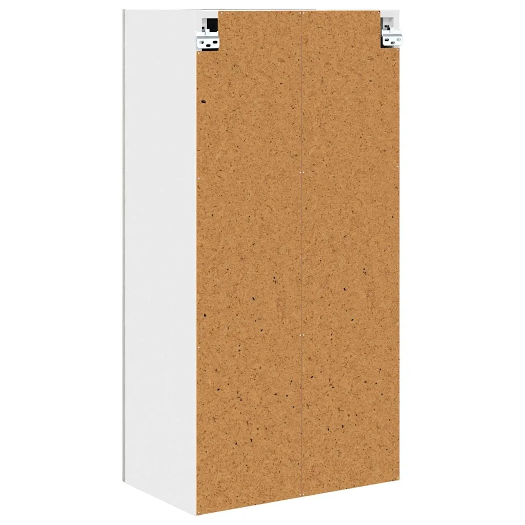 Armadio pensile Grigio Cemento e Bianco 50 x 31 x 100 cm