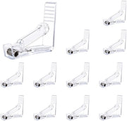 Clip di fissaggio per tovaglie 12 pezzi - Translucido - Plastica - Per uso interno/esterno - Per picnic/camping - Adatto per la maggior parte delle tavole - Clip di fissaggio per tovaglie