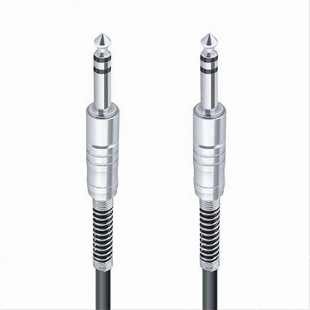 Trade Shop - Cavo Collegamento 2 Jack Da 6.5mm 1.8 Mt Cavetto Microfono Audio Stereo Jjack-06 -