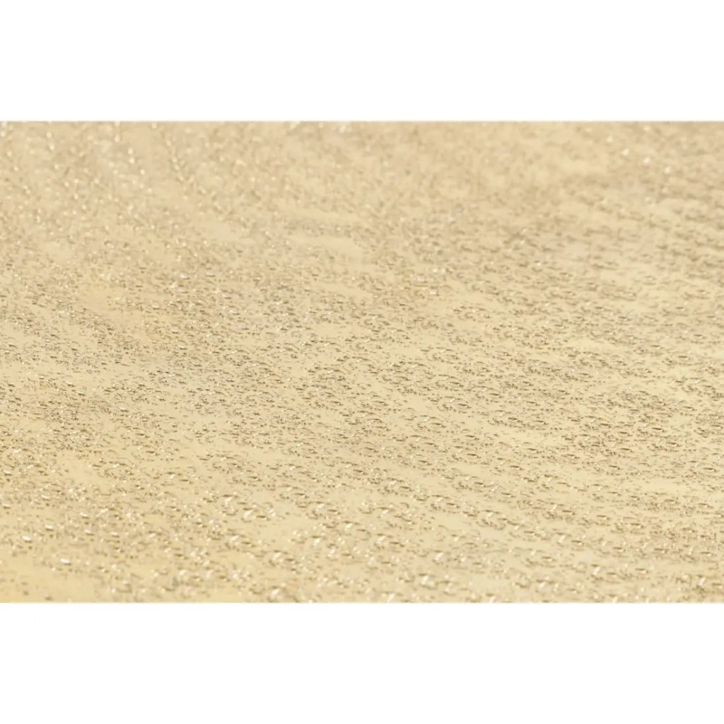 Tavolino basso TRIANE dorato forma organica – Alluminio lucido design asimmetrico