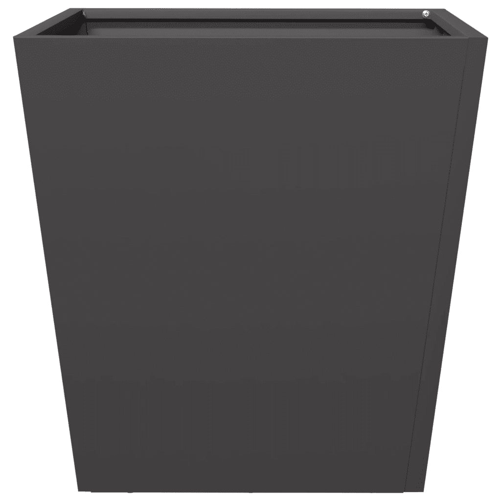 vidaXL Fioriere da Giardino 2 pz Nere 40x40x40 cm in Acciaio