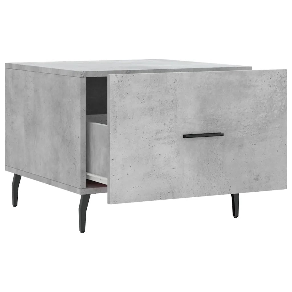 2 pz Tavolini salotto | Tavolino da caff¨¨ | Tavolino da Soggiorno Grigio Cemento 50x50x40 Legno Multistrato